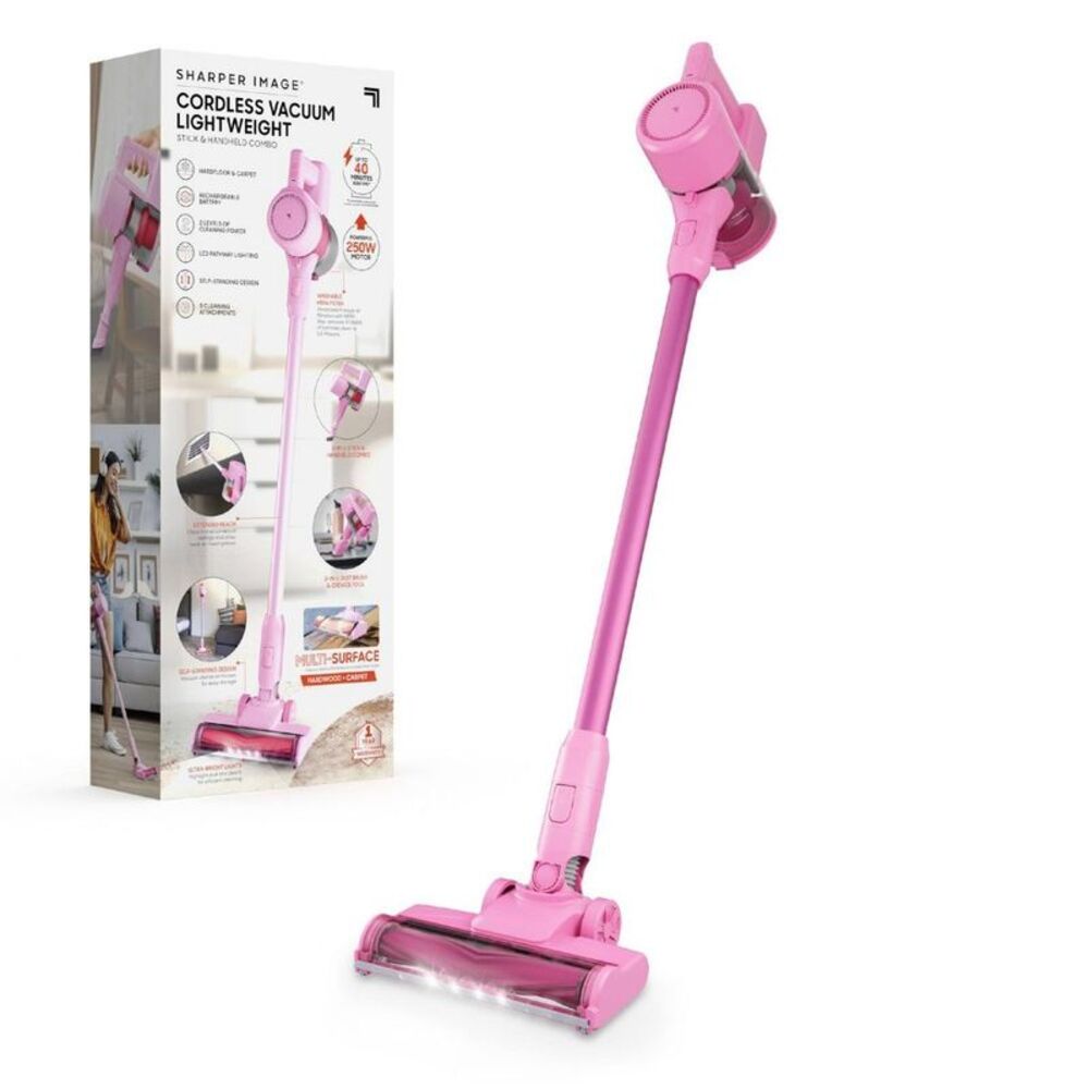 Open Box - Sharper Image -  2-in-1 Brushed Motor Cord Pink